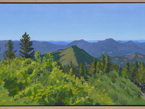 Baldy Peak, Oil painting by Sarah F. Burns