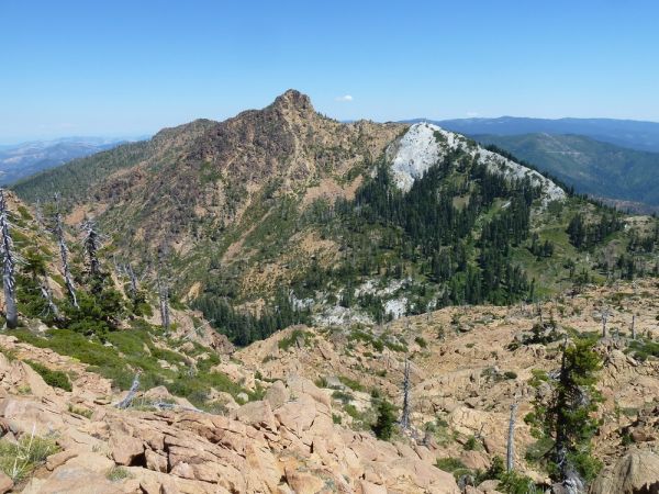 Serpentine and marble blend in the Red Buttes