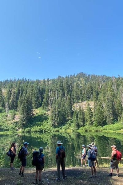 public hike event at Miller Lake in the Siskiyou Crest Wilderness